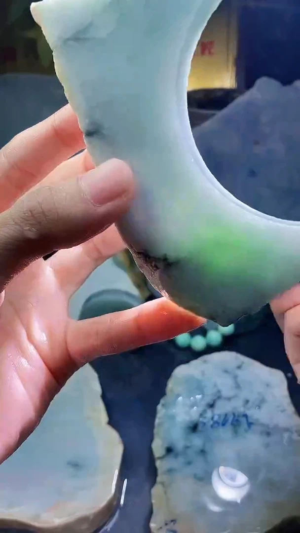 未镶嵌挂件翡翠小雨63