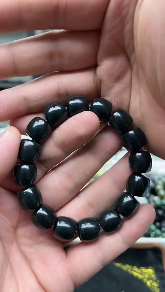手串未镶嵌和田玉新疆塔县黑青14