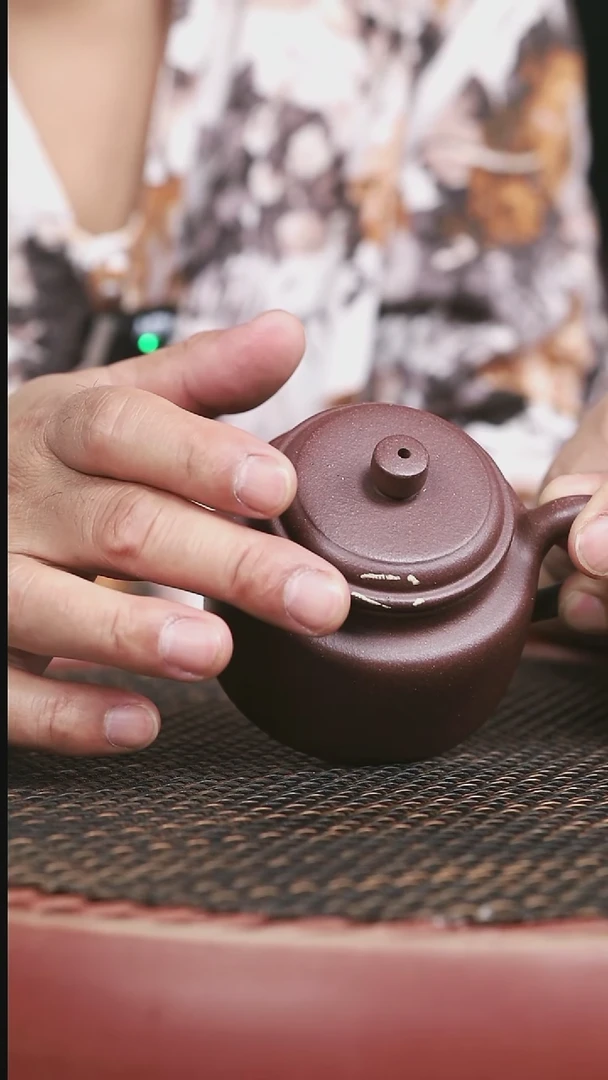 茶壶紫砂5号高砂老紫泥德中170CC铁质