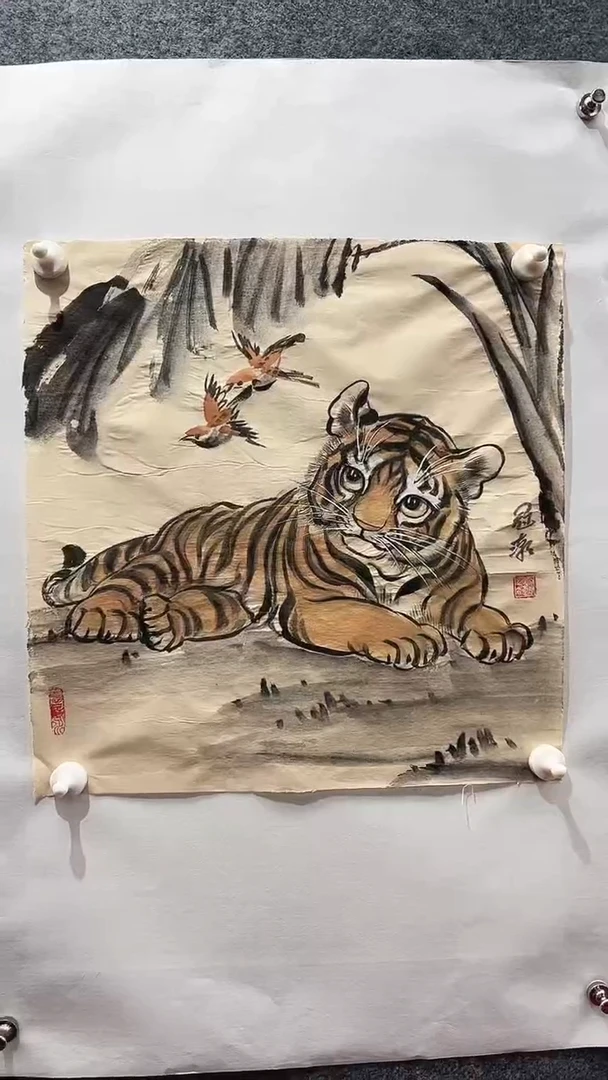 国画程冠潮/国画/花鸟
