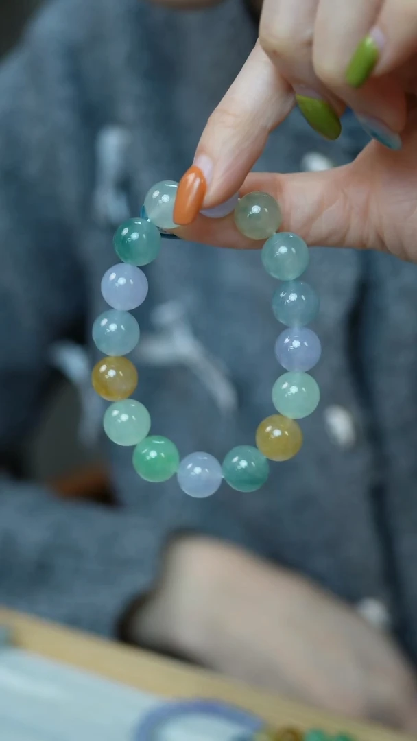 未镶嵌手串翡翠50-12+mm珠串/姿/3