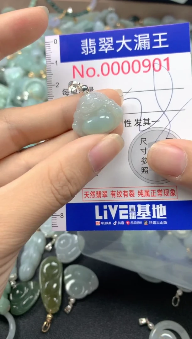 翡翠未镶嵌吊坠(不含链)901