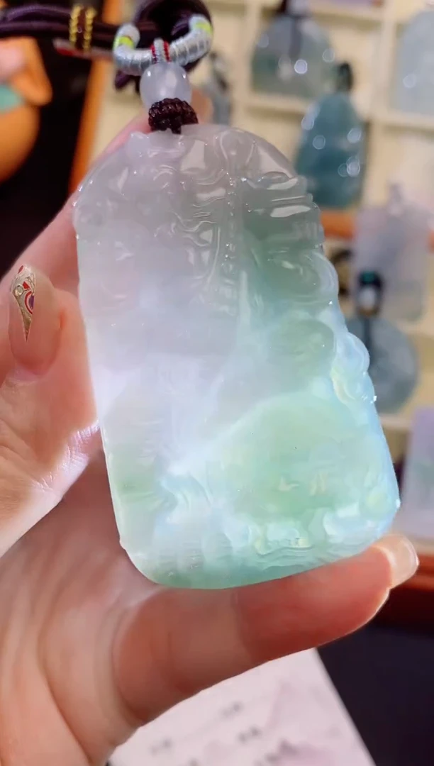 颈饰未镶嵌翡翠缅甸天然翡翠吊坠