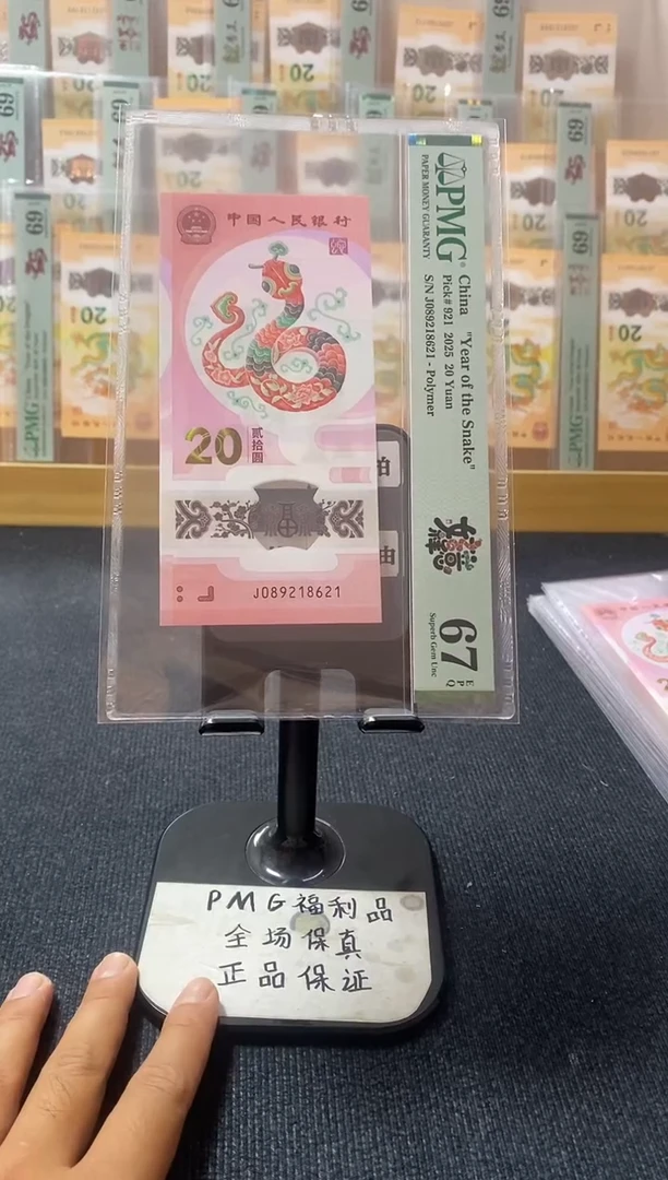 塑料蛇钞PMG 67分 J-089218621