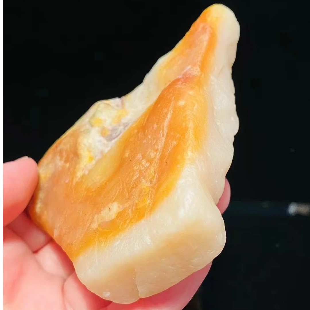 【国石】巴林石冻石福黄原石