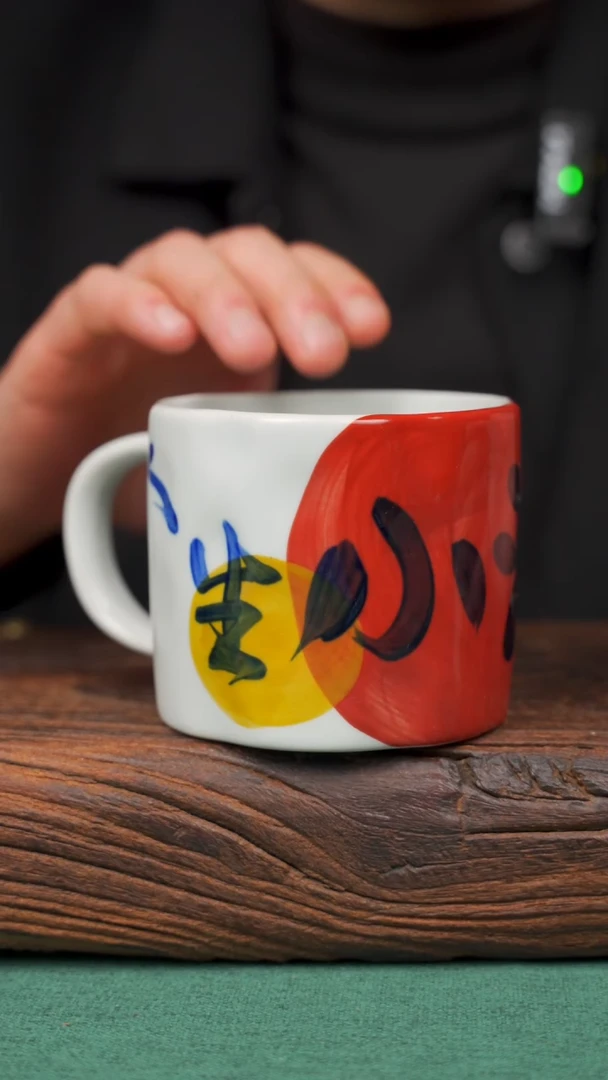 【闪购商品】瓷片83寻一缕瓷香杯釉下手工手绘瓷器