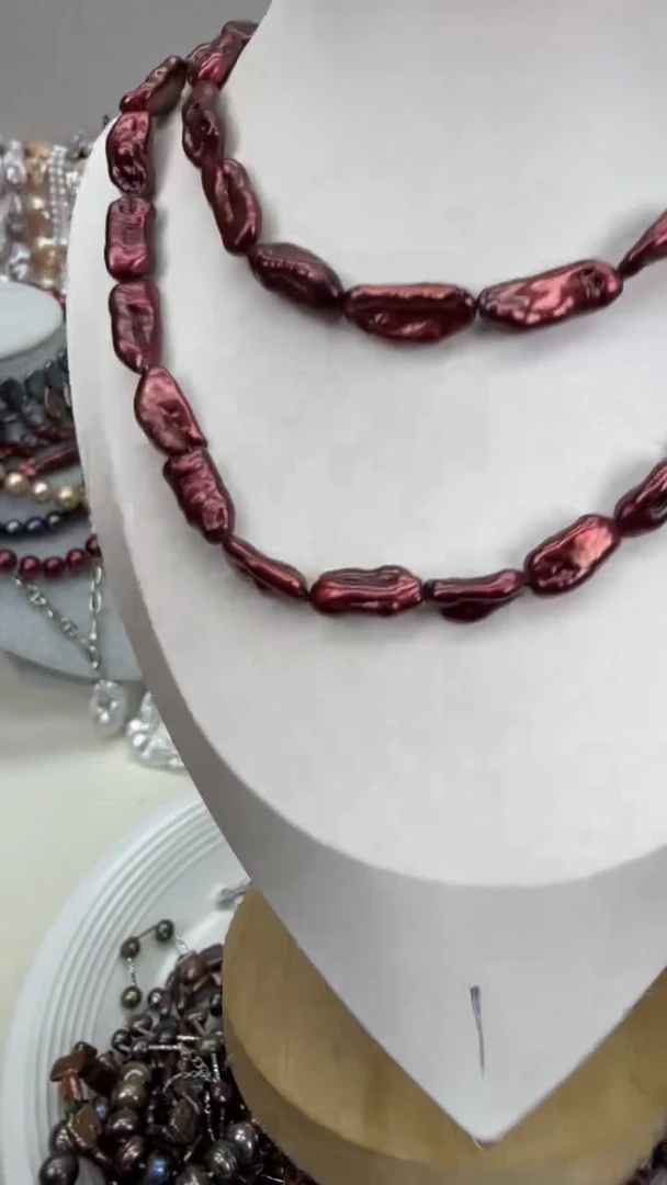 颈饰银S925镶嵌淡水珍珠1