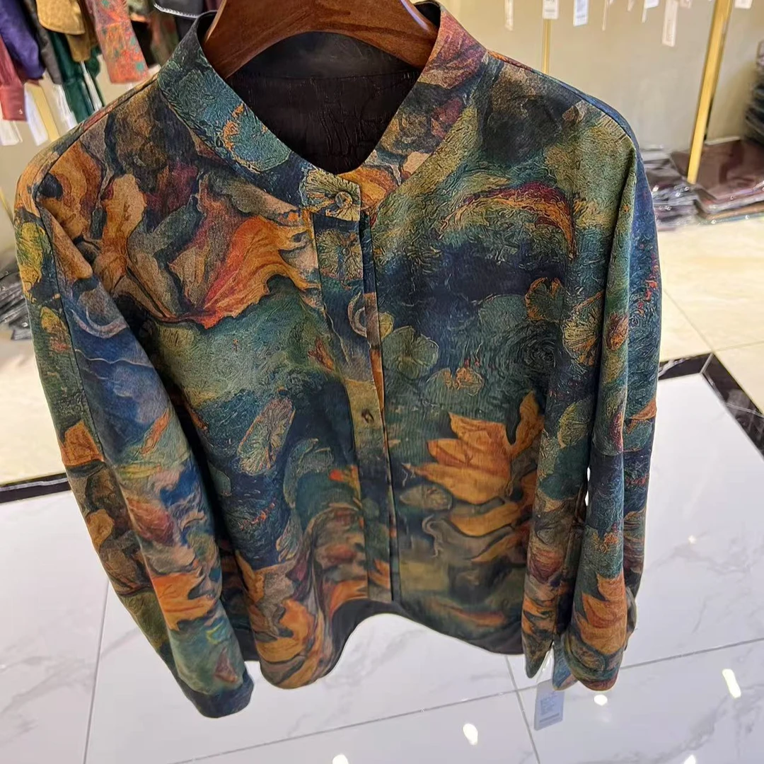 洋 新中式  时尚百搭复古新中式上衣春秋款 99261