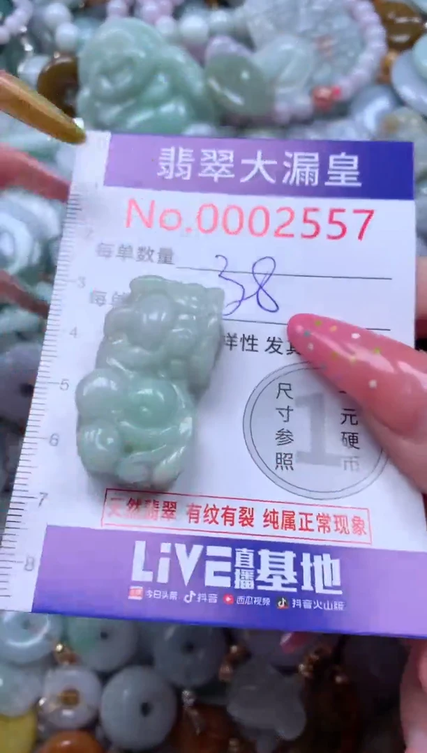 翡翠未镶嵌吊坠(不含链)2557