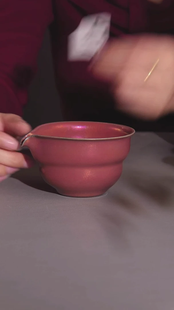 477彩金釉公道杯茶器茶具