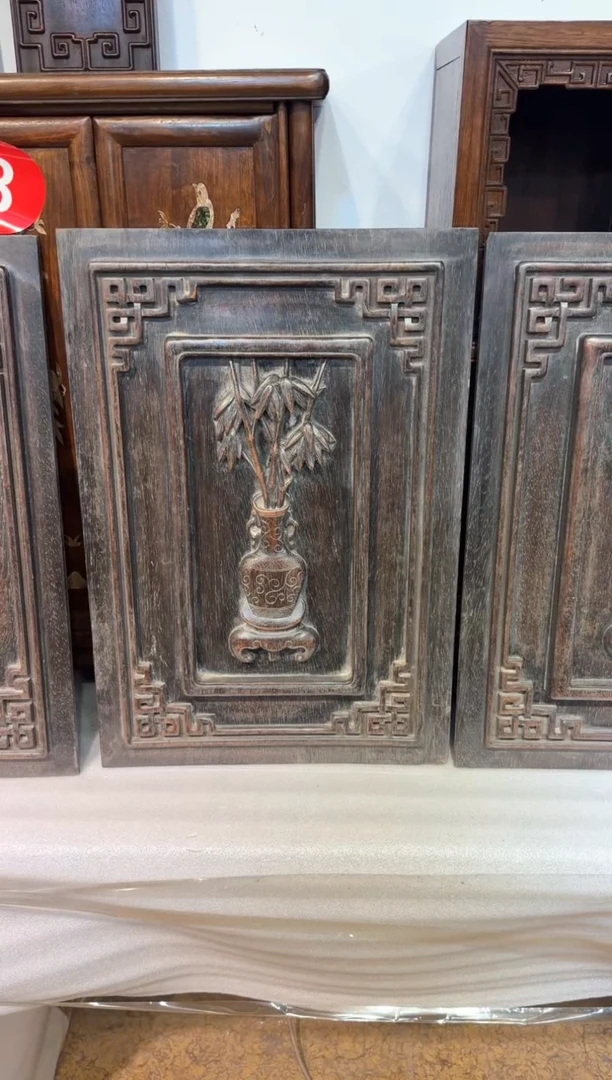 【闪购商品】木非洲紫檀   竹子门板  工艺品