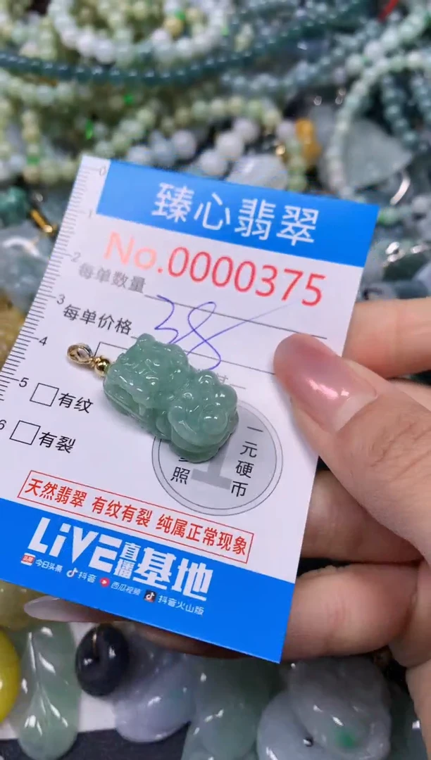 【闪购商品】翡翠颈饰未镶嵌含绳000375