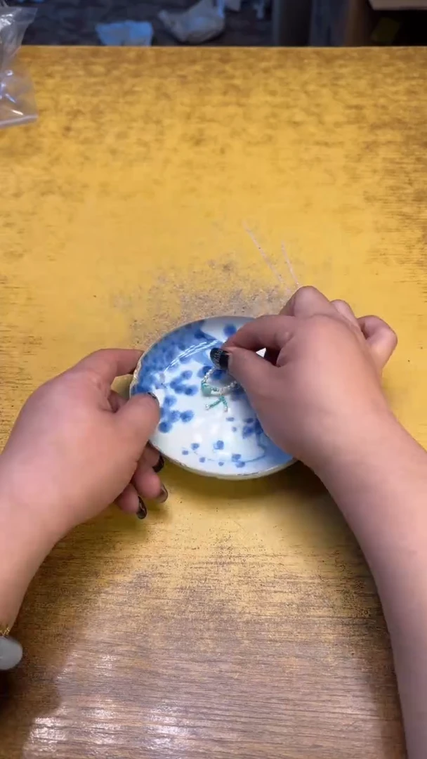 瓷器瓷器瑕疵破破123戒指碗