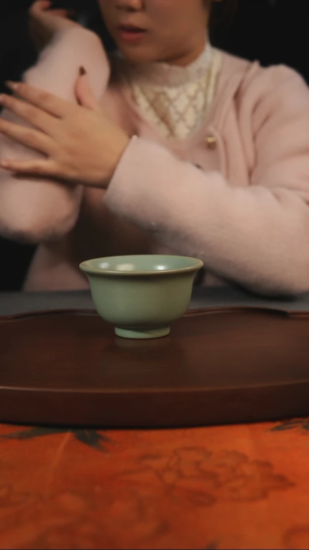 杯子生**心大压手   汝州原产地原矿仿古老釉