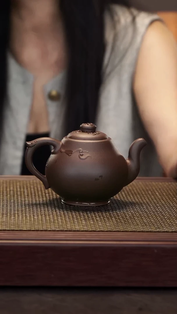 茶壶紫砂【润石堂】精品 老紫泥 280cc