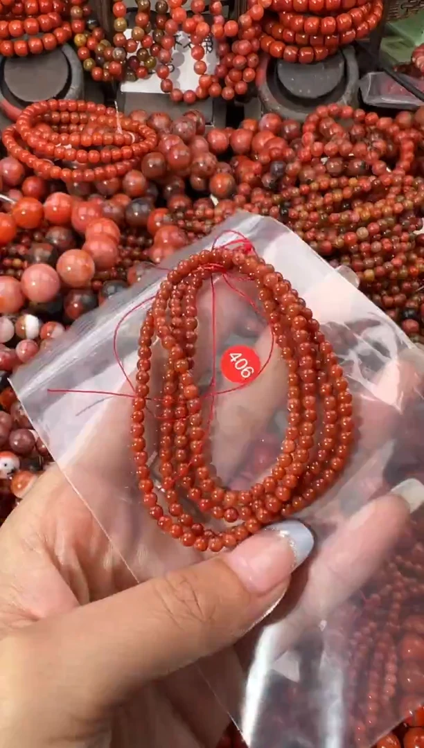 未镶嵌手串南红玛瑙3+
