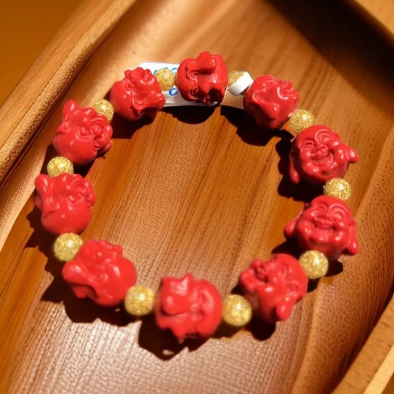 W23高端红色佛头手串