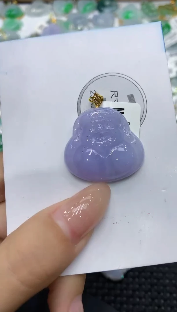 颈饰18K金镶嵌翡翠111111111111