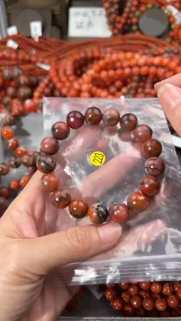南红玛瑙手串未镶嵌12+