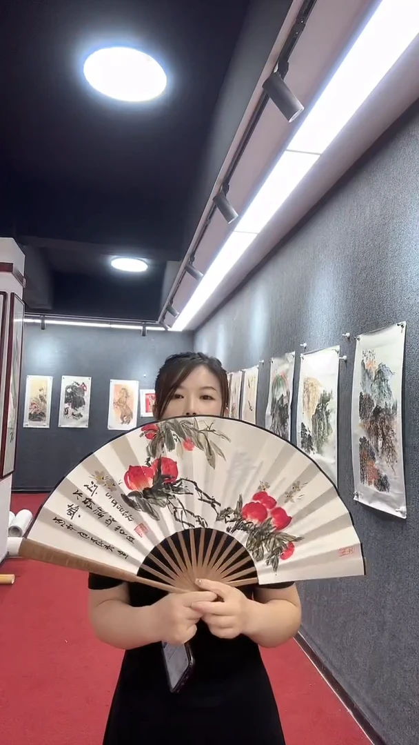 国画吕芳/国画/扇面