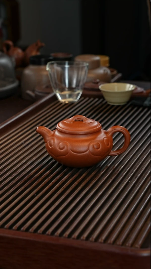 茶壶紫砂微微瑕仿古如意