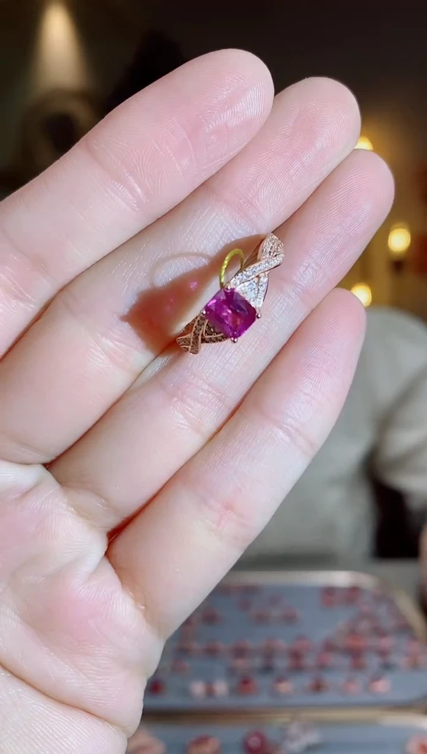 手饰彩色蓝宝石银S925镶嵌手饰