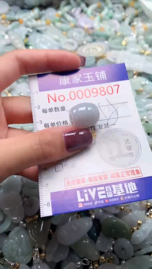 翡翠未镶嵌吊坠(不含链)9807