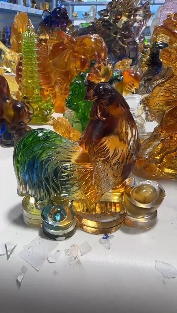 琉璃128微瑕古法琉璃假一罚十
