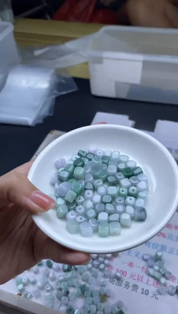 颈饰未镶嵌翡翠必****1雪欣散珠定制diy