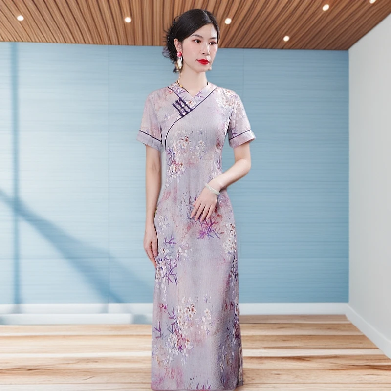 艺甜  2025新款改良旗袍气质日常优雅经典修身夏季中国风复古