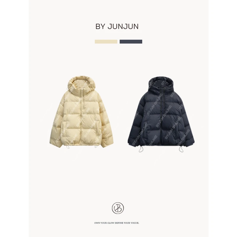 Byjunjun 2024冬季新款高级女装【棉花糖】羽绒服连帽外套C24W622