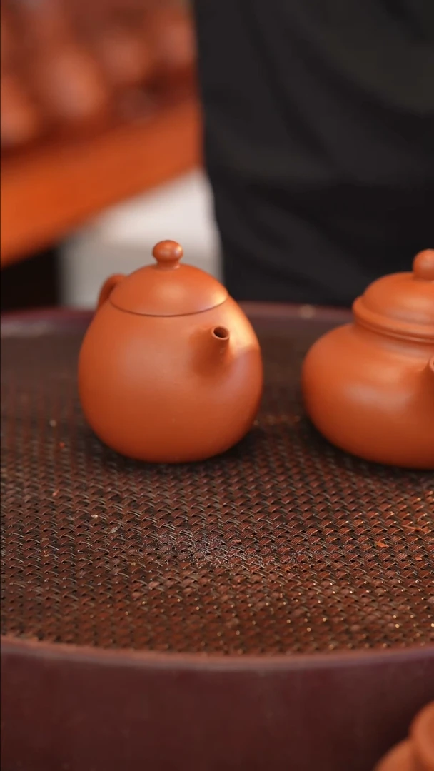 茶壶紫砂140cc 半手工 朱泥