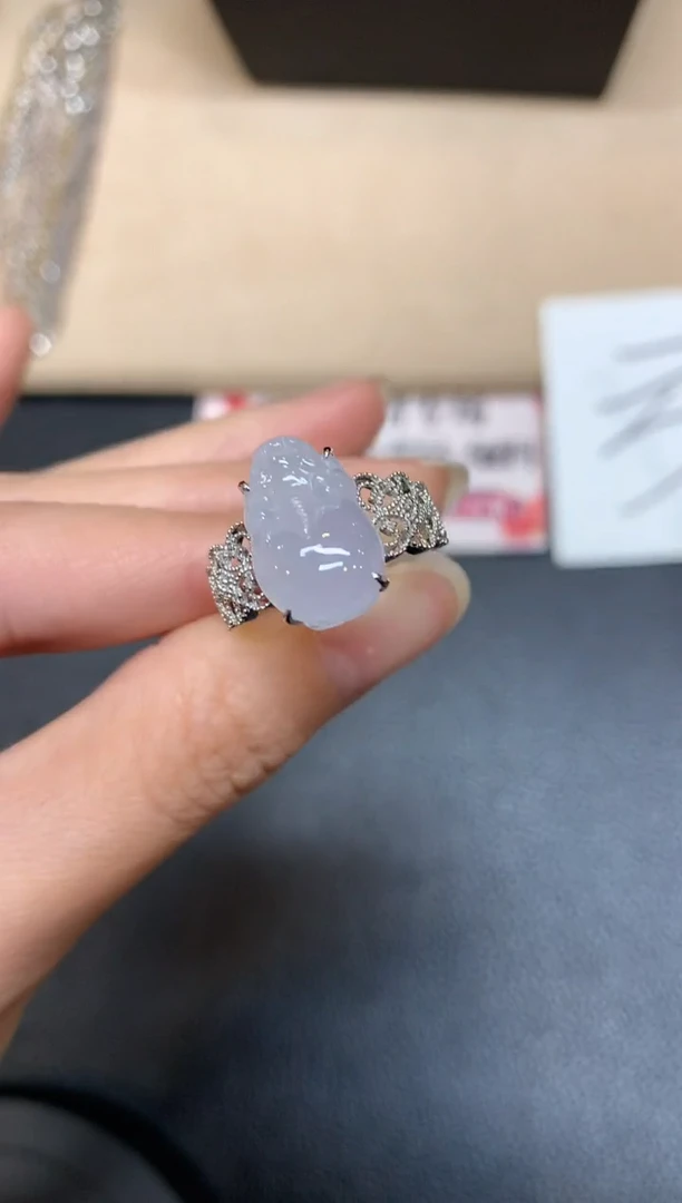 【闪购商品】翡翠戒指18K金镶嵌【无鉴赏期