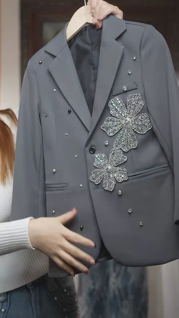 120码灰色装饰外套艺桐轩儿童礼服