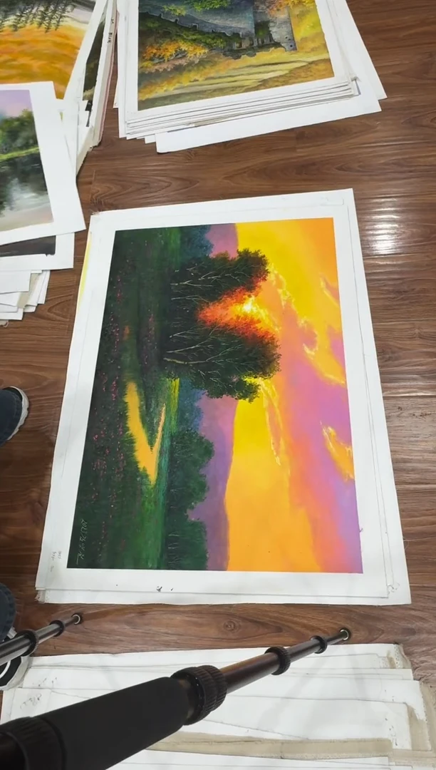 油画【29号】朝鲜原创手绘油画