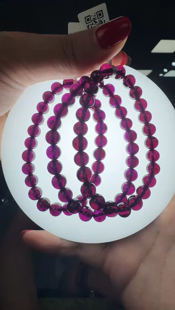 手链未镶嵌石榴石5847HT 约7mm多样式发一件