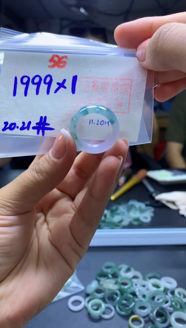 未镶嵌定制翡翠戒圈#1999元-毛货需精细抛光