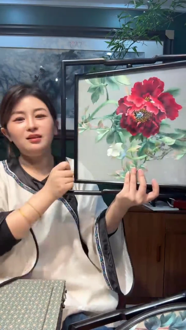 刺绣非遗苏绣手工工艺品双面