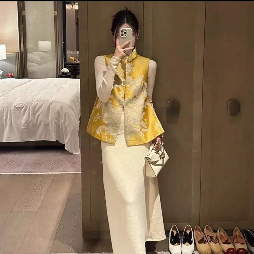 【苗姐优选】新中式中国风马甲高级感气质显瘦上衣国风马甲BDH8890