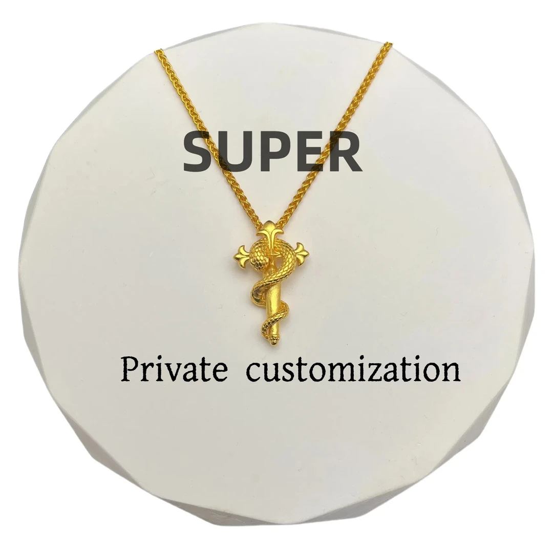 铜合金项链 时尚轻奢克罗小蛇项链50+5cm长