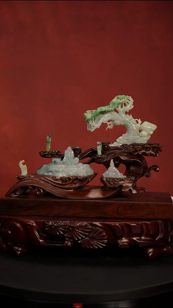 未镶嵌摆件翡翠菩提悟道