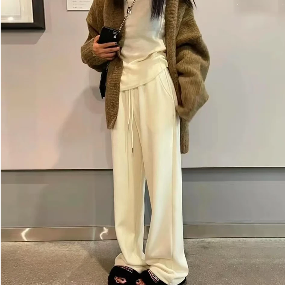 【小姨推荐】高个子垂坠感阔腿裤加长170高个子拖地裤休闲遛弯裤