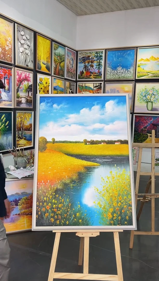 油画70*100纯手工油画巨好看