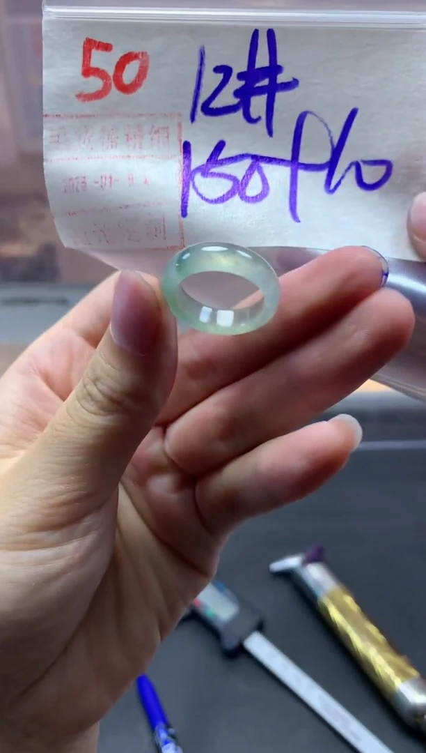 未镶嵌定制翡翠给***?戒圈12#160毛货需精细抛光