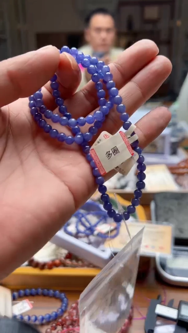 未镶嵌手链坦桑石非***?c431坦桑石多圈