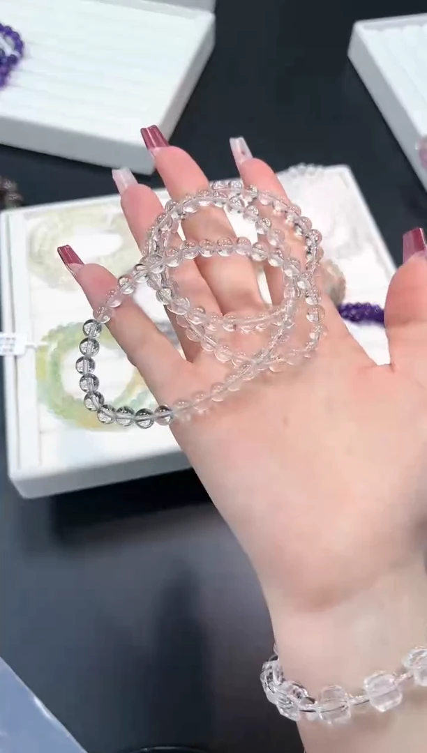 【闪购商品】水晶手串未镶嵌70c多样性发其一/1条默认微瑕