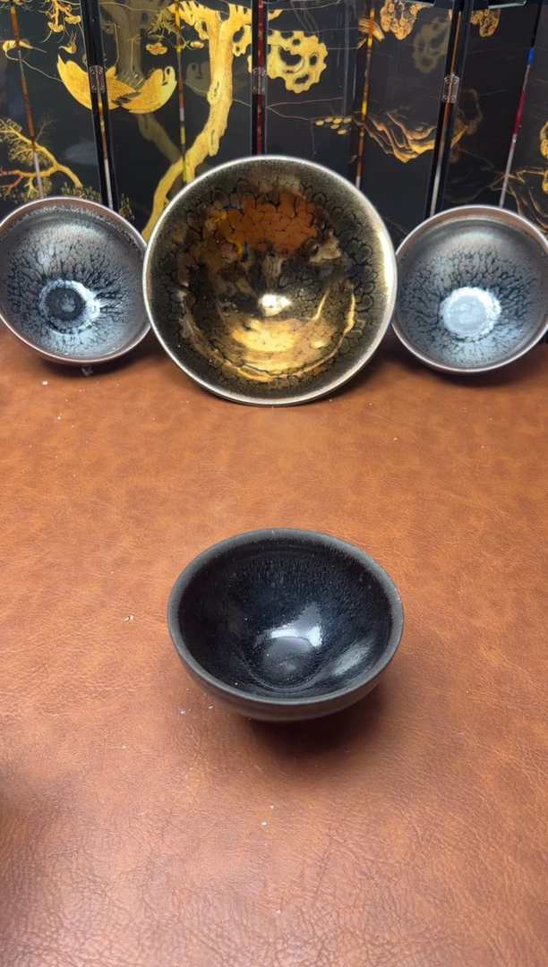 茶盏柴烧黑油滴1111