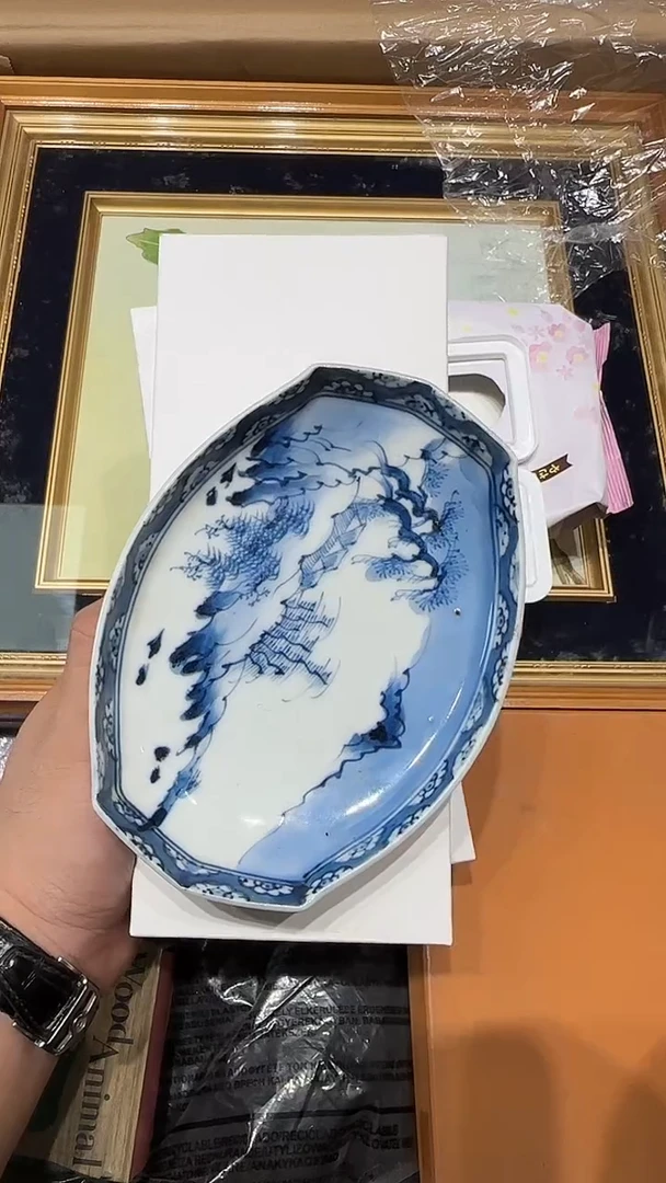 摆件九五中古杂项瓷器袜子2盒