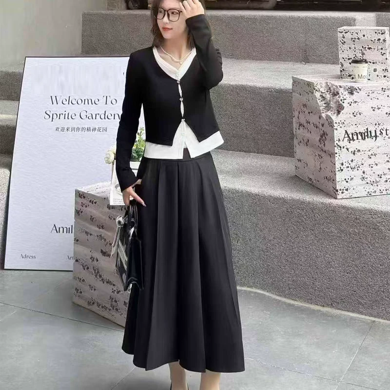 613春游出行衣服网红洋气炸街女装二件套半身裙套装