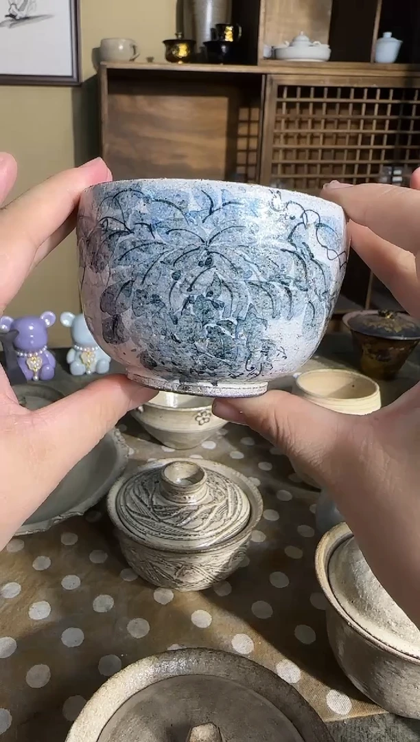 瓷片手绘青花咖啡杯啊啊啊啊啊啊